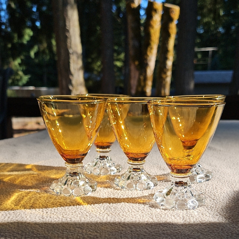 Amber Berwick-Boopie Cordial/Liqueur/Juice/Cocktail Glasses, Set of 5